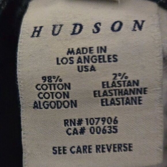 HUDSON Beth Mid Rise Baby Bootcut Jeans Color Gus Size 30 - Picture 10 of 11